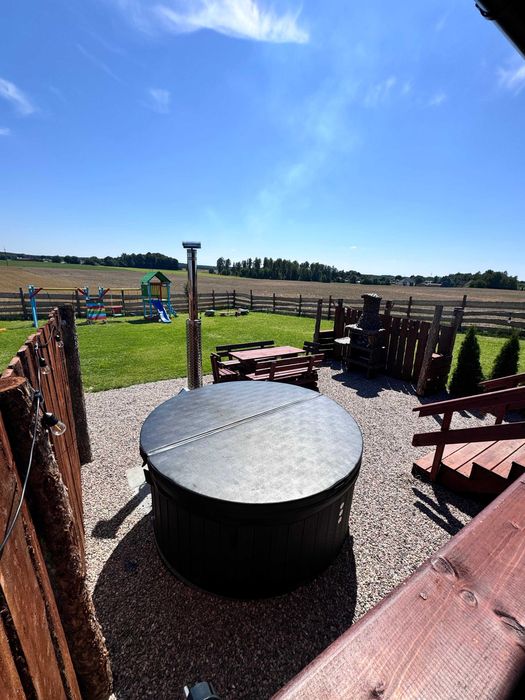 Domek z Balią nad jeziorem | Jacuzzi, Sauna, Basen, Kominek | Kaszuby