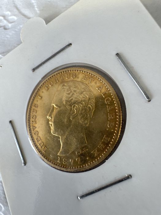 Moeda 5000 Reis 1877. Muito dificil nesta data e estado