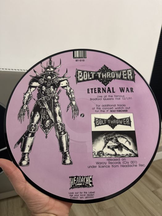 Bolt Thrower - Eternal War 1991 UK picture disc winyl