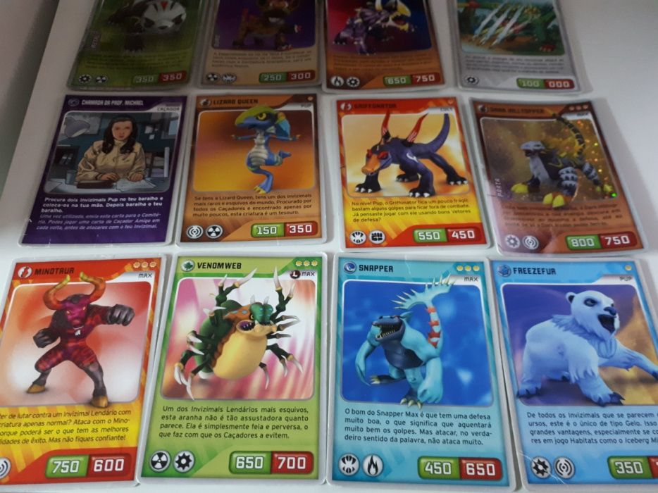 Lote Cartas invizimals / ben 10