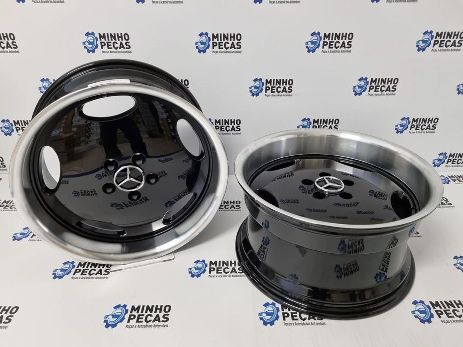 Jantes Mercedes Monoblock AMG em 18 Preto Aba Cromada