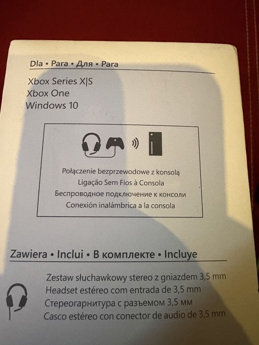 XBOX Słuchawki z mikrofonen stereo przewodowe