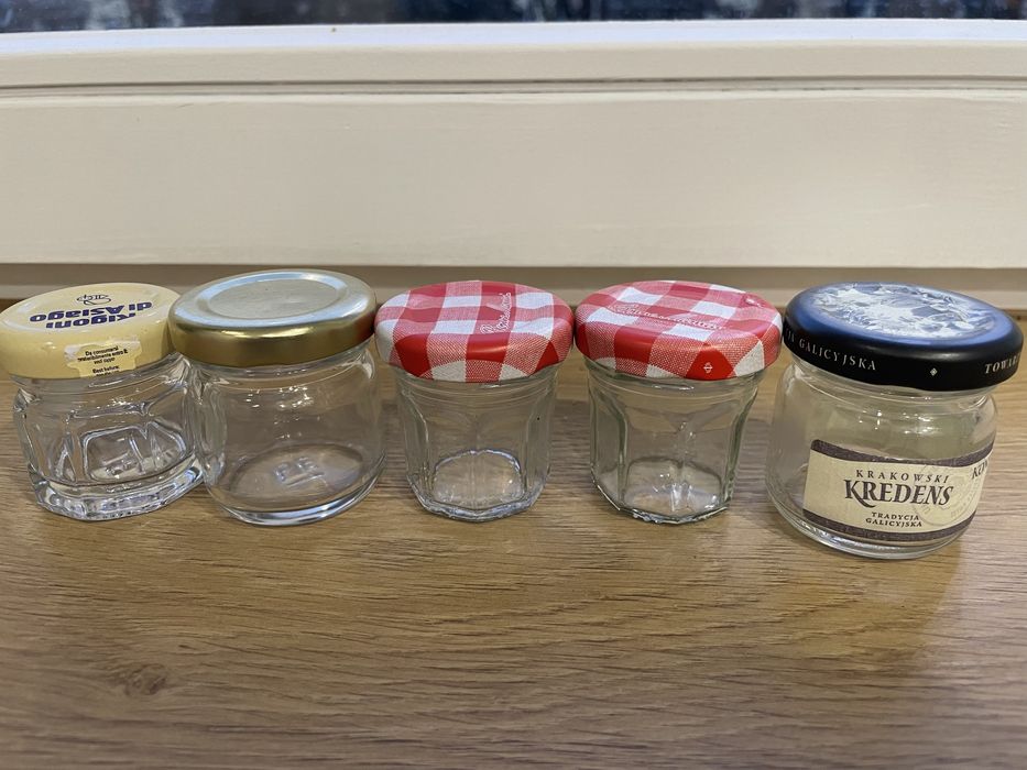 mini słoiczki 5 sztuk