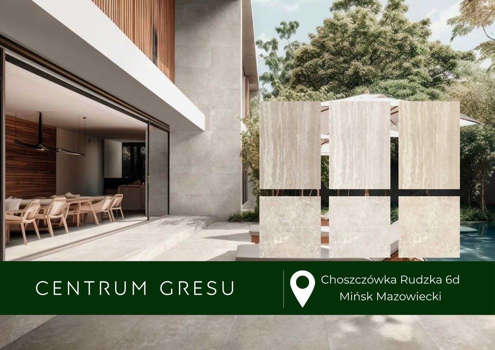 Płyty Płytki tarasowe Ragno Travertino Vein Cross 60x120x2 Gres Ogród