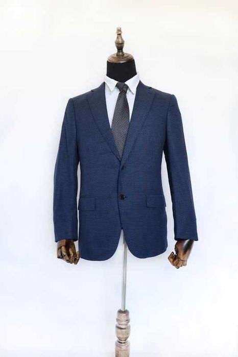 Marynarka męska granatowa Ermenegildo Zegna 100% wełna cupro 50 premium elegancka