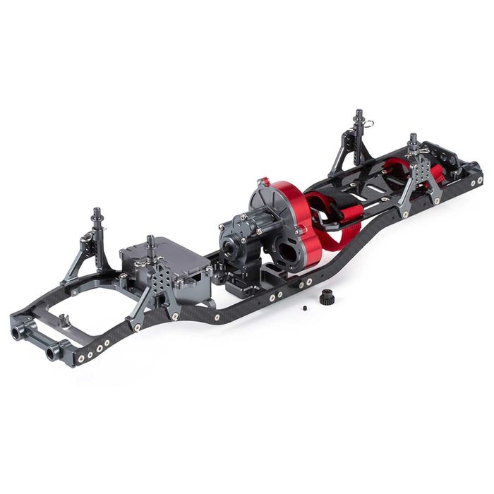 RC crawler SCX10 II Peças chassi alumínio