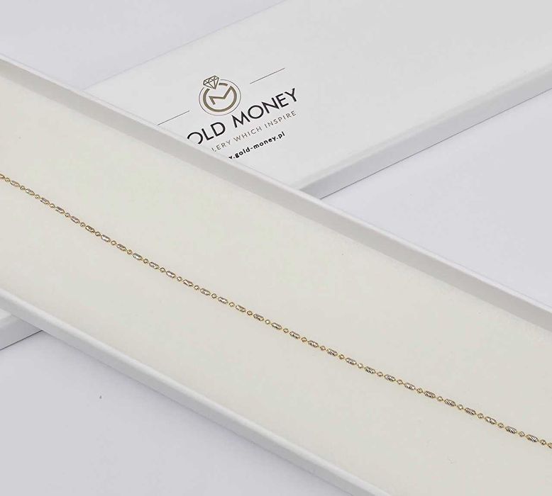 Złota bransoletka diamentowana 585 GOLD MONEY