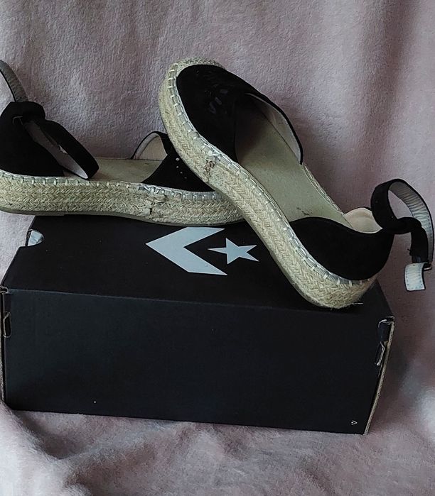 Espadryle czarne rozmiar 38