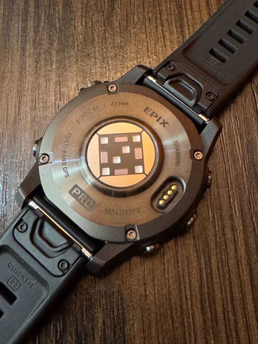 Garmin Epix Pro 2 47mm Sapphire Carbon Gray DLC Ідеал, повний комплект