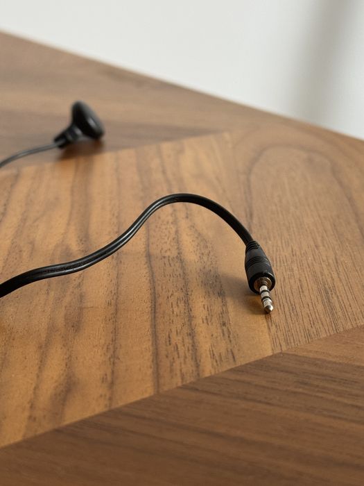 Słuchawka z mikrofonem i przyciskiem, wtyczka 2.5mm mini jack