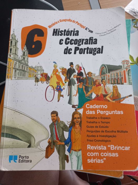 Livros activ. 6°ano Ciências Matemática História e Geografia
