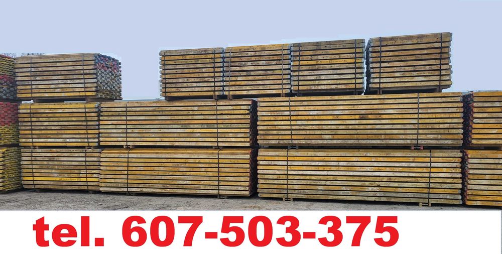 Dźwigar H-20 Stemple Budowlane Sztyce Korony Stropowe Szalunki