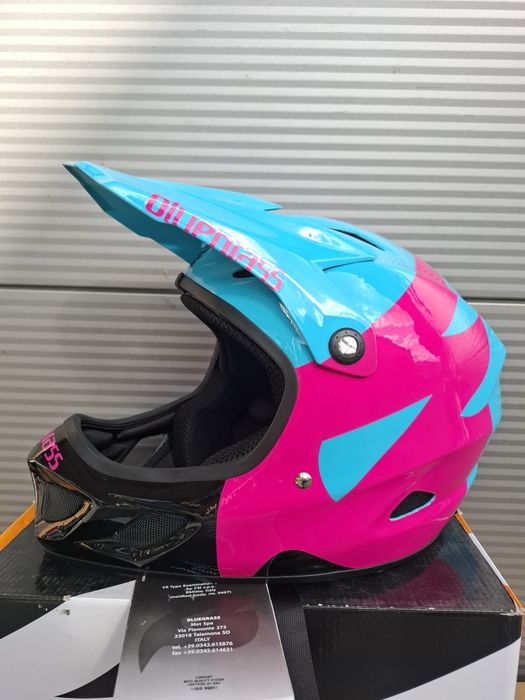 Kask rowerowy fullface ze szczęką dh BMX enduro bluegrass Explicit L