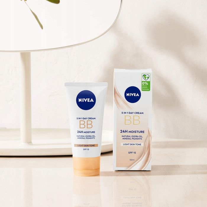 nivea bb krem 5w1 nawilżający spf15 odcień ciemny