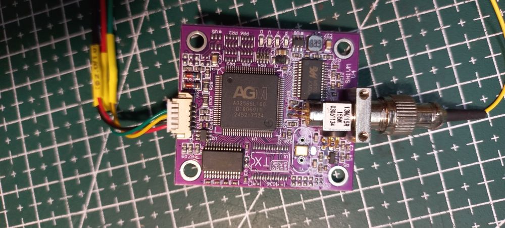 Медіаконвертер RX UART +відео SD в оптоволокно 20км, FC/UPC, одномодовий