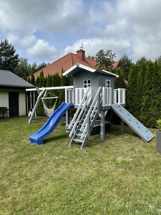 Plac zabaw TUPTUŚ ślizg huśtawka gniazdo piaskownica domek