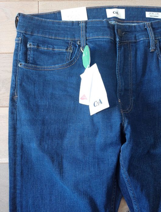 NOWE markowe spodnie jeansy C&A bawełna i elastan za 1/3 ceny! TANIO
