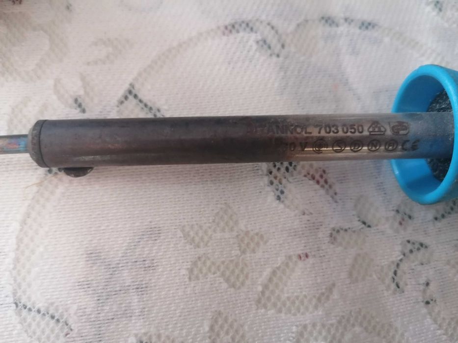 Ferro de soldar, para eletronica, 40w, com rolo de solda