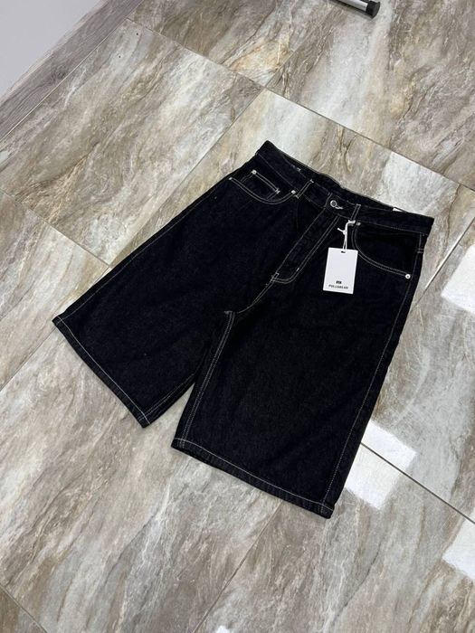 Нові широкі шорти джинсові BAGGY raw shorts широкие шорты реп ecko sk8