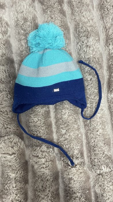 Шапочка зимова (демісезонна) на хлопчика, шпочка на флісі, шапка тепла