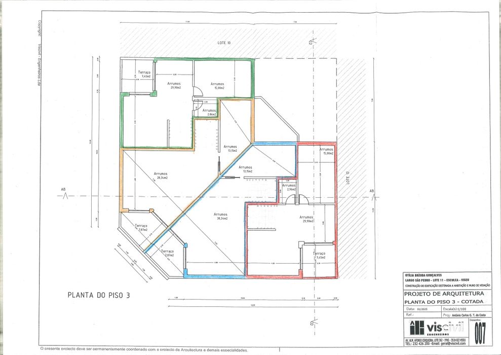 Moradias T3+1 premium construção centro de Viseu