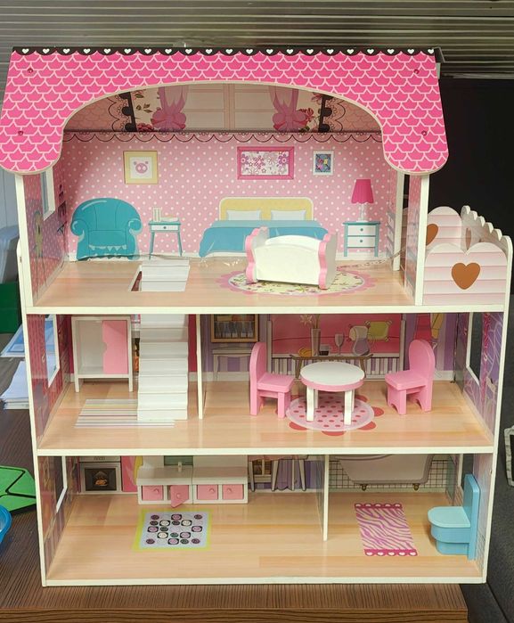 Domek dla lalek drewniany XXL