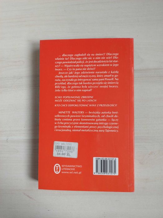 Echo Minette Walters thriller psychologiczne