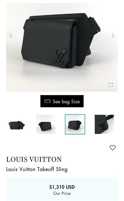 Saszetka skorzana Louis Vuitton TakeOff