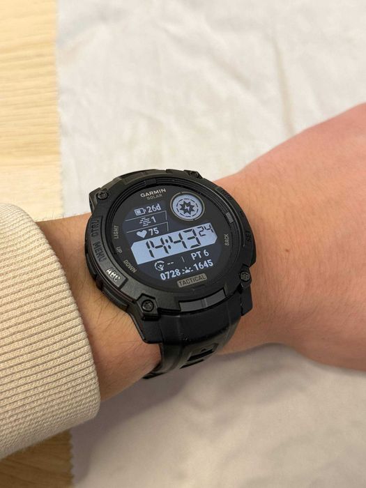 Garmin Instinct 3 Solar 50 mm Tactical Edition Black, GWARANCJA.