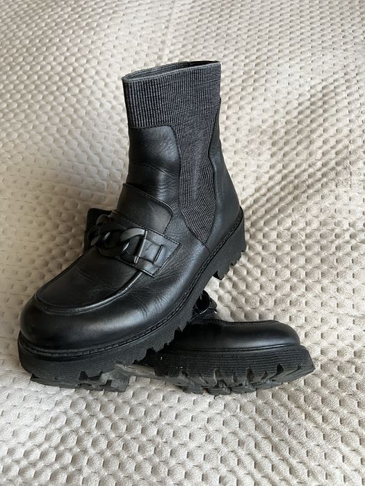 Botki skórzane 38