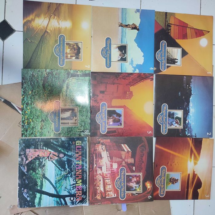 64 Discos antigos Single e LP