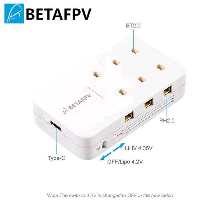 Зарядний пристрій на 6 портів для акумуляторів 1S LiPo.