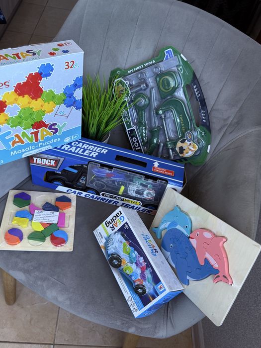 Лот розвиваючих іграшок монтессорі конструктор пазл набір інструментів