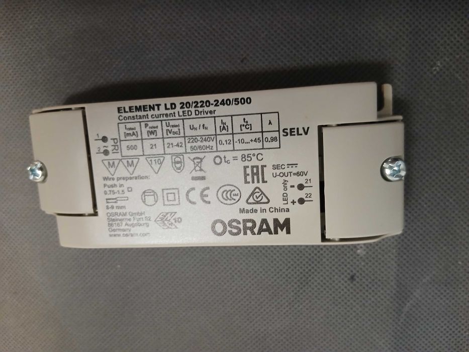 Statecznik elektroniczny Osram Element LD 20/220-240/500
