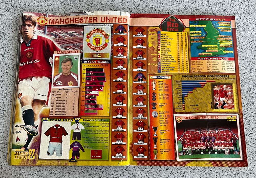 Panini Premier League 1997 полный альбом