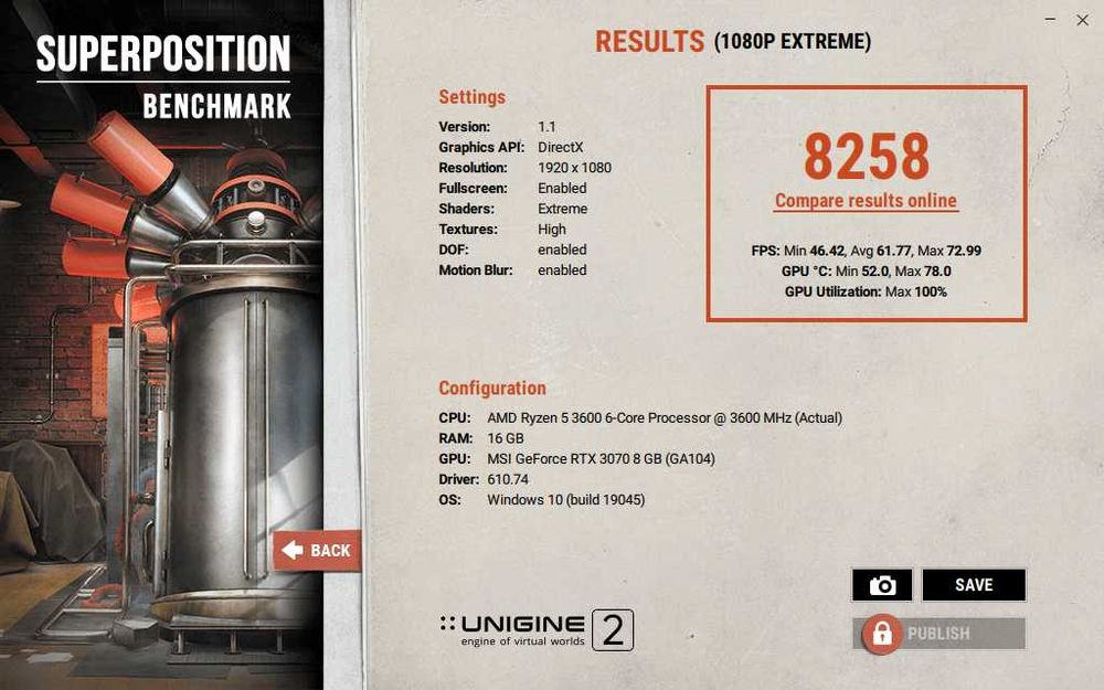 Ігровий ПК Ryzen 5 3600 / RTX 3070 8GB / 16GB DDR4 / SSD + 1TB HDD / Присутні тести