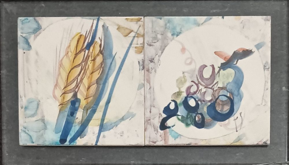 Azulejos " pão e vinho" Ferreira da Silva