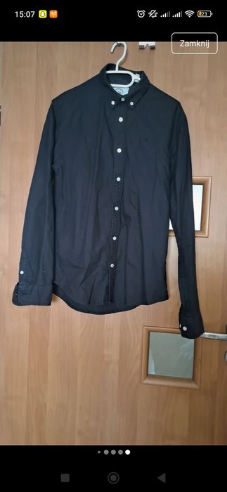 Czarna męska koszula