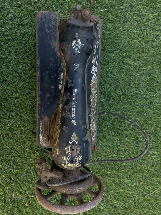 Máquina de costura Singer, decorativo, antigo egito