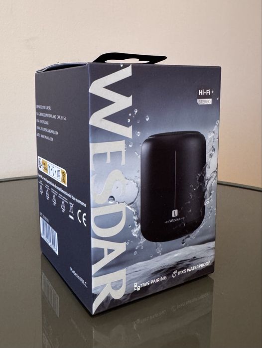Głośnik Bezprzewodowy WESDAR | IPX5 | TWS | NOWY – Kompaktowa Moc!