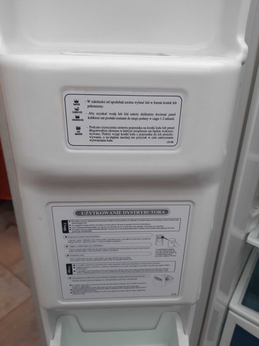 lodowka daewoo side by side cala na czesci