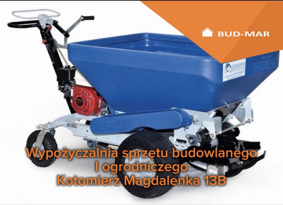 Wynajme rozsiewacz do piasku piaskarka nawozu kompostu aerator