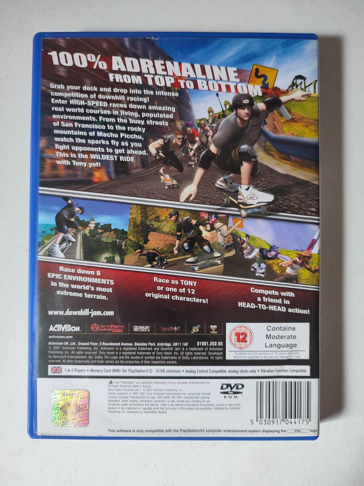 Tony Hawk's Downhill Jam (Sony PlayStation 2, 2007) for sale