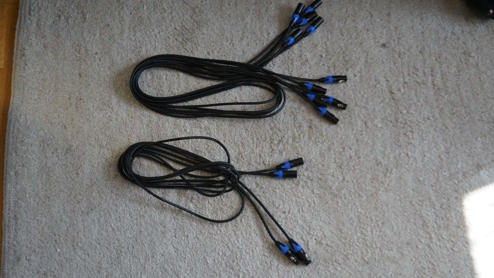 Kable XLR 3x2m + 2x3m