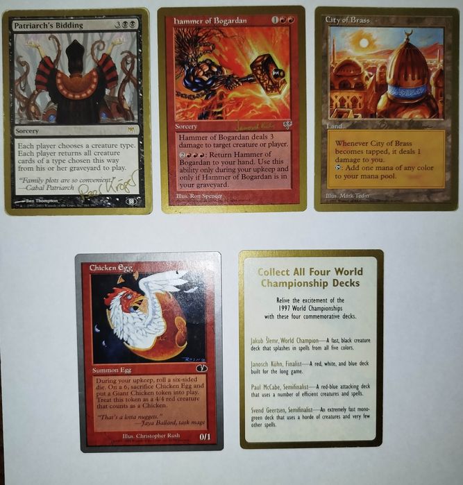 Magic the Gathering - 14 cartas Unglued/ World Champions