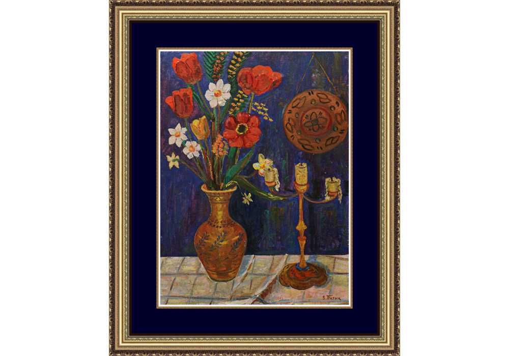 Патик Володимир (1926-2006). Квіти 70*50 см - Львівська школа - Цветы