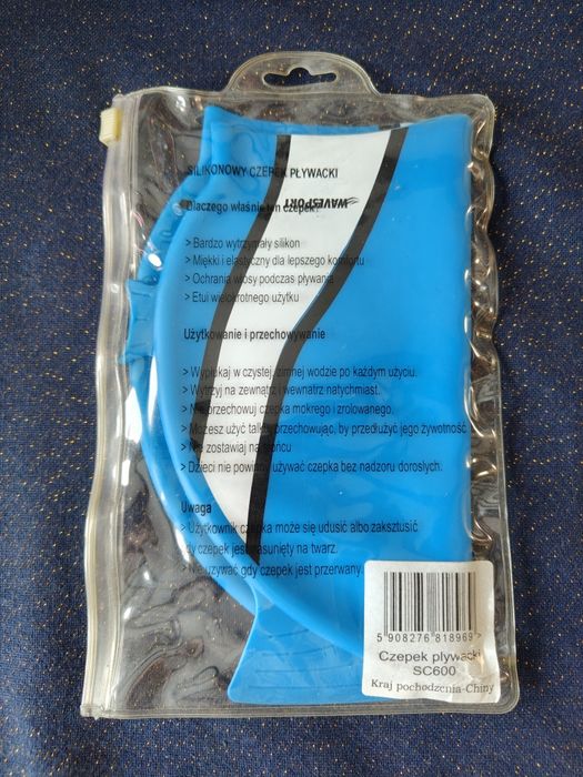 Dziecięcy silikonowy czepek pływacki WaveSport