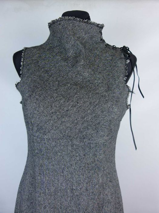 Topshop grubsza sukienka midi z wool 10 / 36