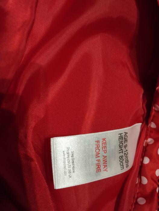 Kombinezon zimowy dziewczynka dziewczynki czerwony 80 cm 9-12 mcy