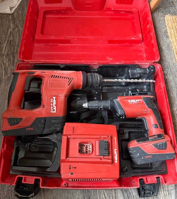 Wiertarko-wkrętarka akumulatorowa Hilti TE4-A22 + Hilti SD5000